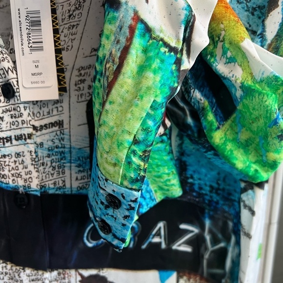 Alice + Olivia X Basquiat Chassidy Maxi Shirt Dress - Picture 8 of 16